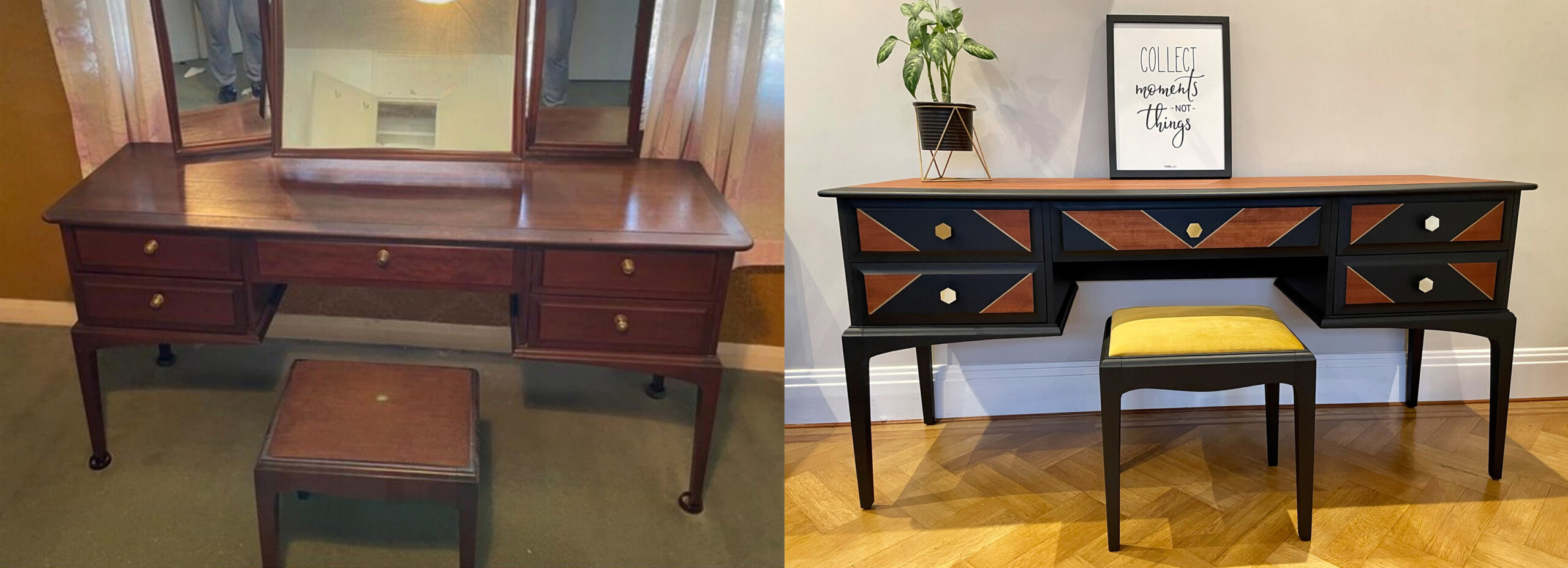 STAG Dressing Table - Before and After